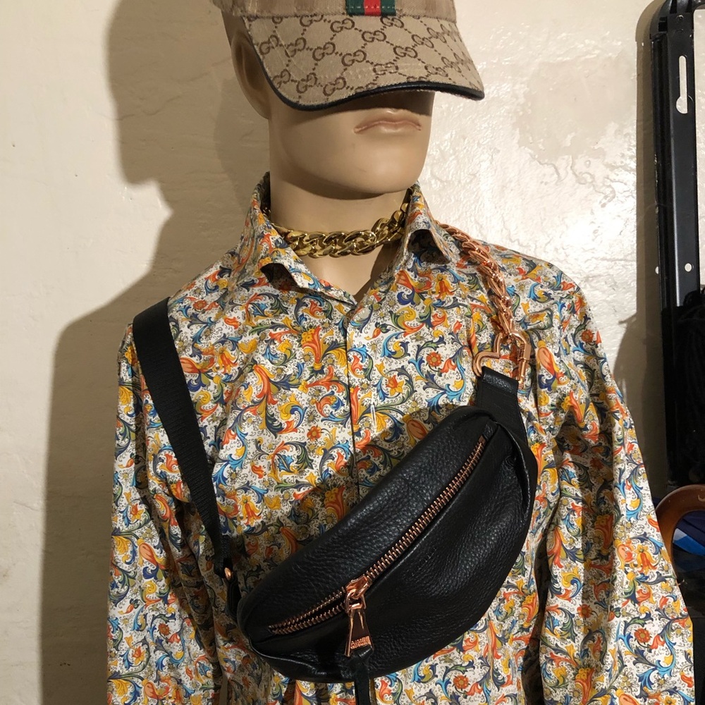 $198 AIMEE KESTENBERG PEBBLE GRAIN LEATHER FANNY BUM BAG